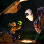 Wall-E and Eve Resin Night Light Epoxy Robot Desk Lamp